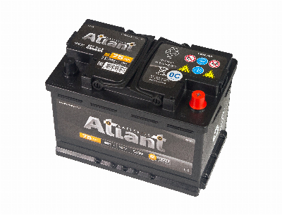 6CT 75 Ah R+ ATLANT Black