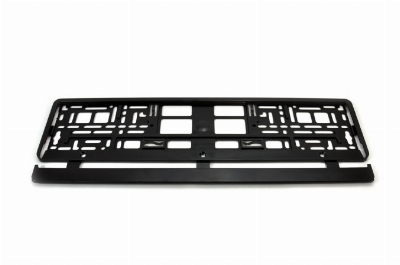 Рамка для номера   01162  черная Black cu EAN