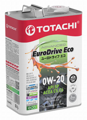 EuroDrive ECO 0W20 ACEA C5.C6 API SP 4L 